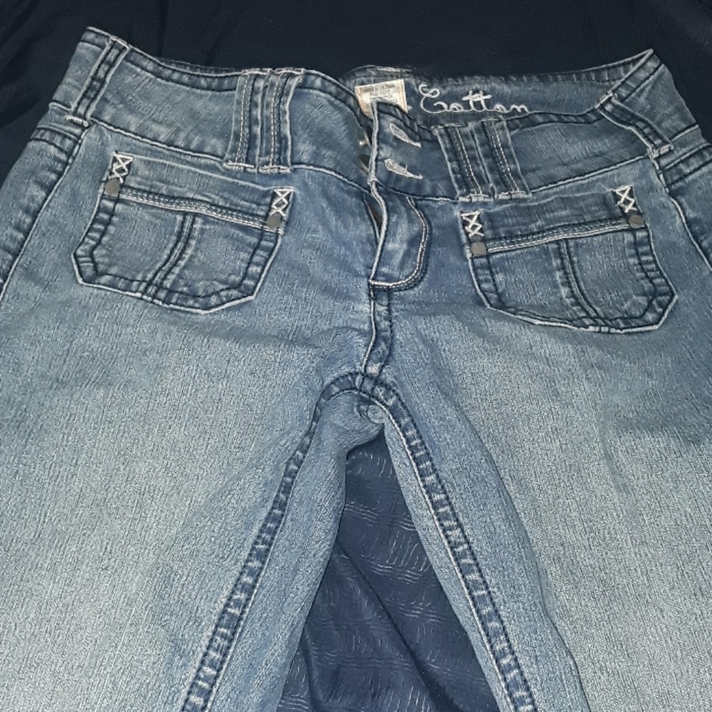 Industrial Cotton Size 11 Stretch Boot Cut Jeans